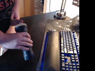 Using my Fleshlight and having a great orgasm