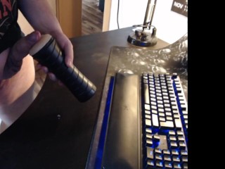 Using my Fleshlight and having a great orgasm