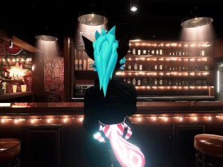2 buff Furrys fuck a lone Girl at bar
