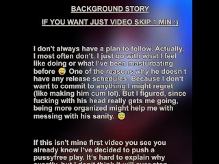 Ruining orgasm in the chastity cage. He doesn't need to have erection.