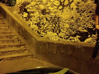 Drop down to your knees and worship my fucking anus so i can cum in your mouth!