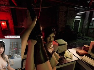 I didn't realize I could move the camera around in VR... sorry for the angles! Ada Wong