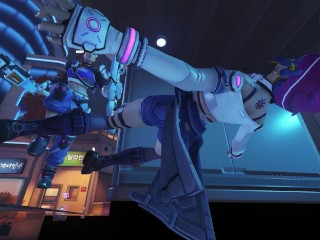 Kiriko & D.va LE SSERAFIM ragdoll ryona - Overwatch 2