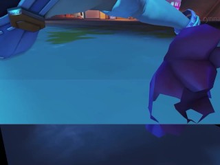 Kiriko & D.va LE SSERAFIM ragdoll ryona - Overwatch 2