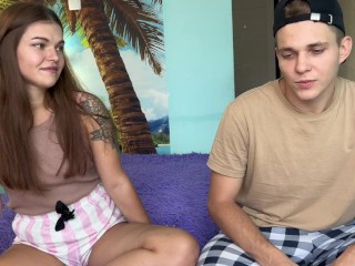 stepbrother fucked stepsister online during a game of truth or dare