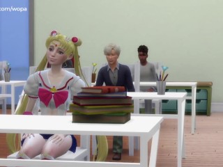 [TRAILER] SAILOR MOON CHEATING ON BOYFRIEND WITH TWO CLASSMATES