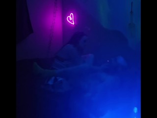 Huge titty slut KandyxB smokes and fucks daddy with her BBC