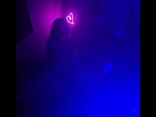 Huge titty slut KandyxB smokes and fucks daddy with her BBC