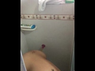 Girl caught masturbating in women's bathroom