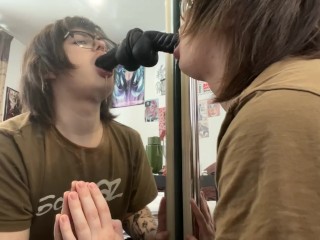 blowjob practice ! ftm cockwhore