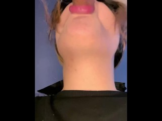 My Stepsister Loves And Adores Sucking My Dick. Sucked All The Cum Into Her Mouth