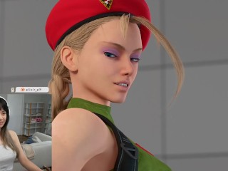 Cammy dominates GAMER Cock with a Corner c-C-Combo! Street Fighter (this was super cute and fun) :)