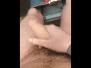 Jerking off naked outside in the rain NNN (Day 20)