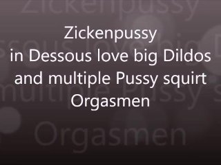 Zickenpussy against a black Monster on Monkey Rocker multiple squirt orgasmen