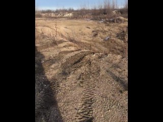 Stopping for a piss break while off roading in the sand dunes