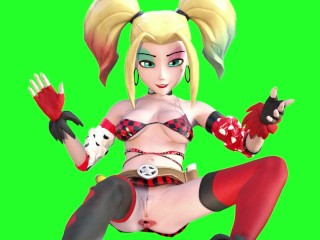 3D Cartoon anal prolapse gape Harley Quinn DC Gwen big tits Tennyson solo Gwen aheago tight pussy