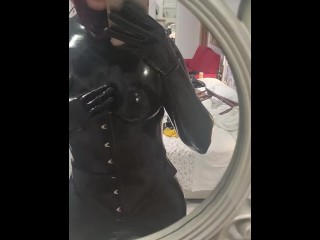 Dominatrix Selfie in Latex