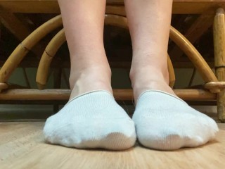 Toe Curling and Wiggling in Ped Socks clip Frieda Ann