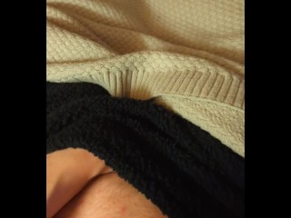 POV I was horny before bed so I gave myself a quick orgasm under the blanket