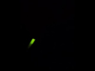 Using a glowstick in my cock, making it almost disappear in there.