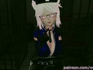 Femdom Breathplay JOI with Choking and Facesitting in Horny Jail UwU - VRChat ERP Preview