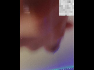 Scrumptious Sweet Cumshot Drips from petite pocketpussy (Casting) DaBearSmoke