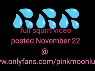 hairy wet pussy gushes squirt onlyfans slut gushing masturbating tiny pink clit camgirl slut