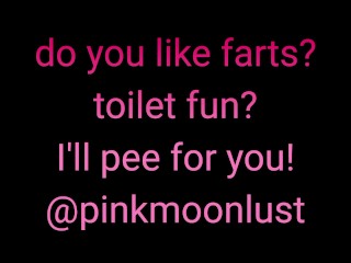 Do you like farts, pee, and toilet fetish bathroom fun? I'll pee for you! hairy onlyfans slut piss