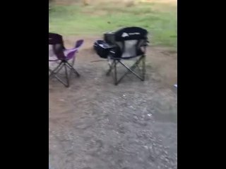 Slut wife loves camping and drinking hot piss