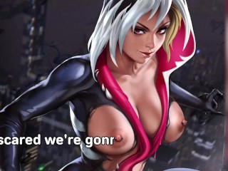 [Voiced Hentai JOI] Gwen Stacy Sex Journey Through the Worlds! [JOI Game][Edging] [Anal] [Public]