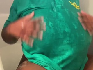 Requested Video! Polo shirt in the bath