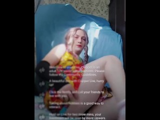 Hot Booty Femboy On Live Cam Show Flowerfull Dress My Best Lovely One