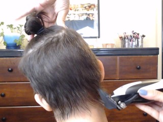 Shaving My Girlfriends Hair