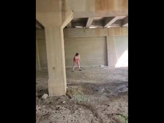 Dumb Internet Bitch gives Homeless Man a Show.