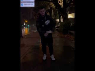 Horny Trans Boy Shows Off In Public!