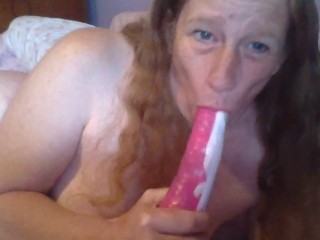 Honeyfleur wild nympno in pink panties pleasuring her pussy for you