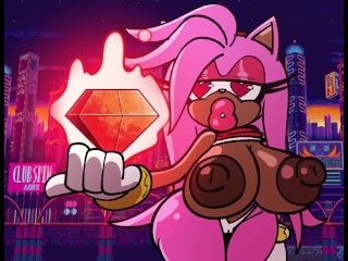 Amy Rose and Rouge the bat's bimbofication