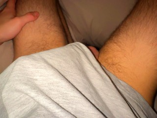 My neighbors FUCKING SO LOUD I got so horny and started masturbating my big dick so hard