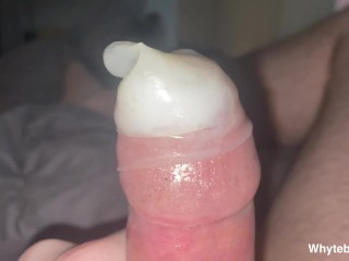 CUMMING Pulsating COCK inside Condoms!!!!