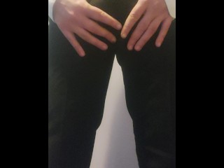 Daddy Strips Out Of His Work Clothes And Plays With His Cock And Balls