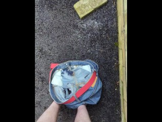 Stripping naked in public