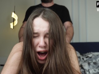 Anal orgasm of my Valeria Sladkih . Cum spurts out of her ass.