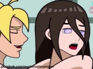 Boruto and Hanabi have hard sex - hentai - cutecartoon