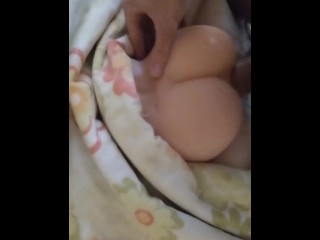 Balls deep in sex dolls ass