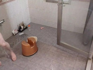 エアマットと大型オナホでオナニー　騎乗位と高速ピストン