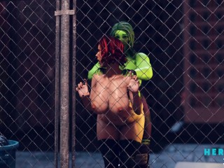 She-Hulk pounding Black Widow