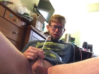 Pissing all over me and my clothes in my room