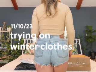 Winter clothing try on haul