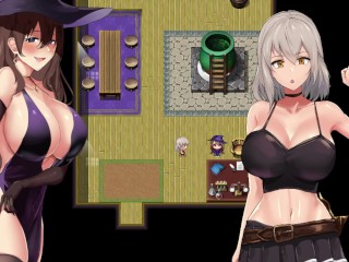 【#02 エロゲー 新たな世界の旅路より 実況(体験版)】爆乳冒険家が乳首つつかれたりパンツでオナニーされたりふたなり射精されたり・・(ファンタジーエロゲー hentai game）