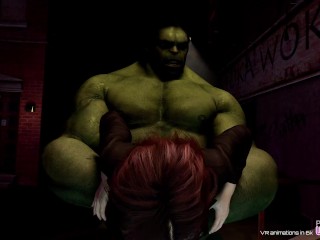 Black Widow and Hulk The Sun is getting ral low